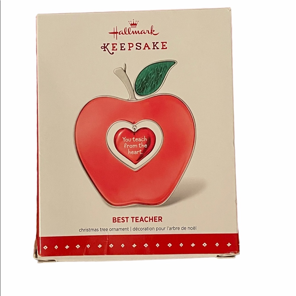 Hallmark 2015 Best Teacher Ornament EUC